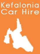 Kefalonia Shape white-orange -Car Hire in Kefalonia